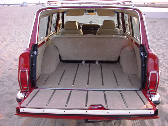 Jeep Grand Wagoneer Tailgate Carpet Cover Chrome Trim Strip